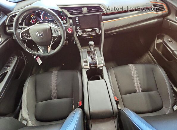 2HGFC2F8XKH571618 2019 HONDA CIVIC Black Առջևի վահանակի տեսք