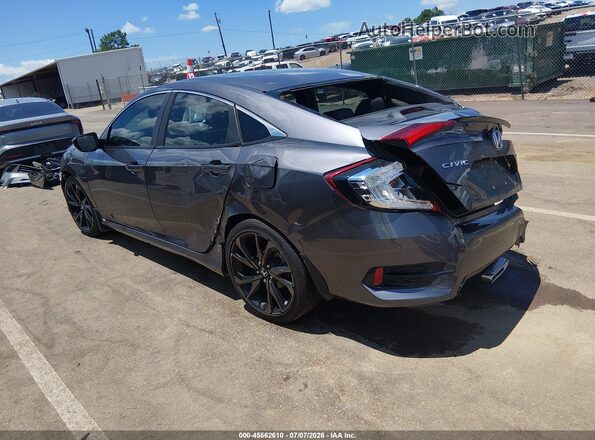 2HGFC2F8XKH578908 2019 HONDA CIVIC Серый Задняя левая четверть