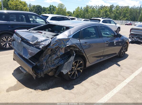 2HGFC2F8XKH578908 2019 HONDA CIVIC Серый Задняя правая четверть
