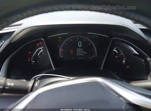 2HGFC2F8XKH578908 2019 HONDA CIVIC Серый Вид задних сидений