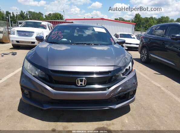 2HGFC2F8XKH578908 2019 HONDA CIVIC Серый Вид задней части салона