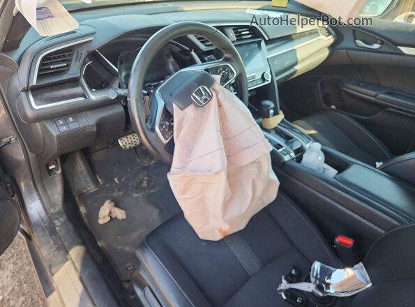 2HGFC2F8XKH595546 2019 HONDA CIVIC Gray Vista del salpicadero