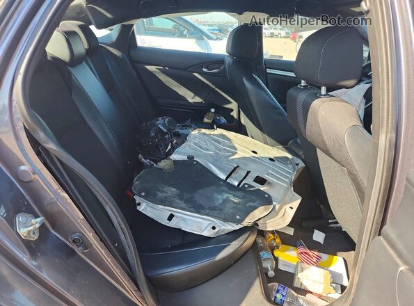 2HGFC2F8XKH595546 2019 HONDA CIVIC Gray Vista de los asientos traseros