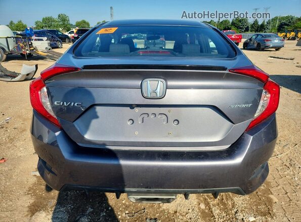 2HGFC2F8XKH595546 2019 HONDA CIVIC Gray Vista trasera
