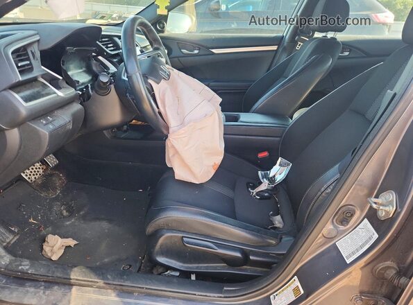 2HGFC2F8XKH595546 2019 HONDA CIVIC Gray Vista interior delantera