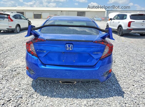 2HGFC2F8XKH603564 2019 HONDA CIVIC Blue Vista trasera