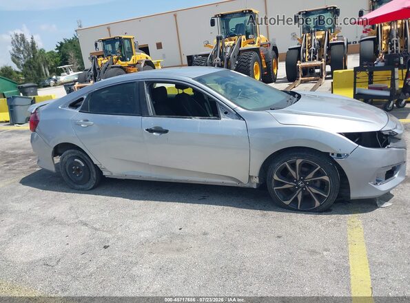 2HGFC2F8XLH526177 2020 HONDA CIVIC Silver Widok wnętrza z tyłu
