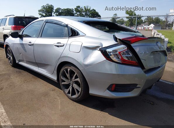 2HGFC2F8XLH530147 2020 HONDA CIVIC Silver Trasero izquierdo