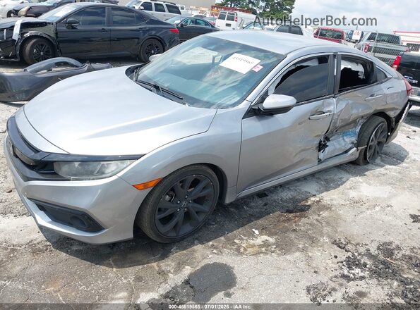 2HGFC2F8XLH538832 2020 HONDA CIVIC Серебряный Передняя левая четверть