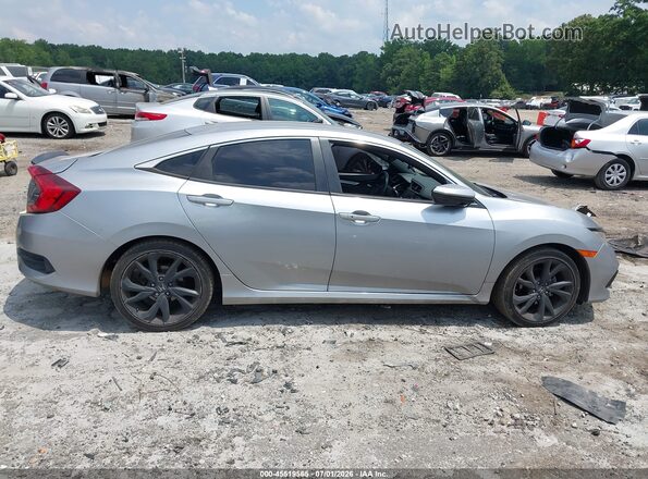 2HGFC2F8XLH538832 2020 HONDA CIVIC Серебряный Вид задней части салона