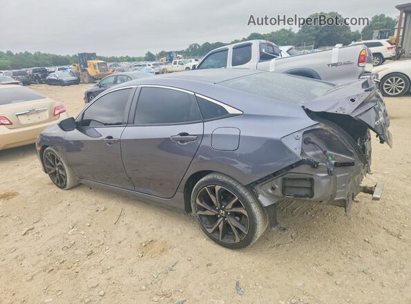 2HGFC2F8XLH567487 2020 HONDA CIVIC Gray Trasero izquierdo