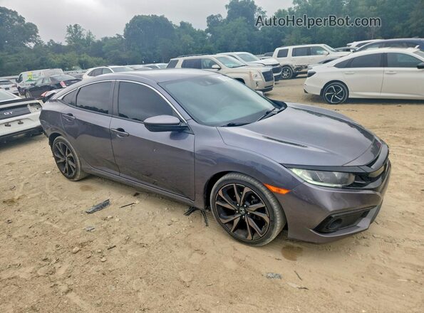 2HGFC2F8XLH567487 2020 HONDA CIVIC Gray Delantero derecho