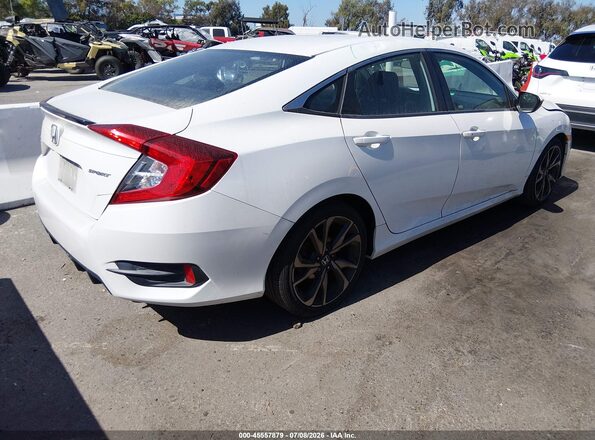 2HGFC2F8XLH572429 2020 HONDA CIVIC Белый Задняя правая четверть