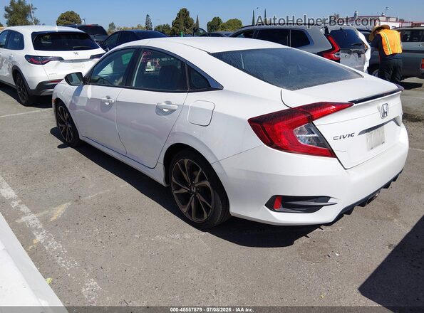 2HGFC2F8XLH572429 2020 HONDA CIVIC Белый Задняя левая четверть