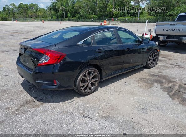 2HGFC2F8XMH516749 2021 HONDA CIVIC Black Հետևի աջ