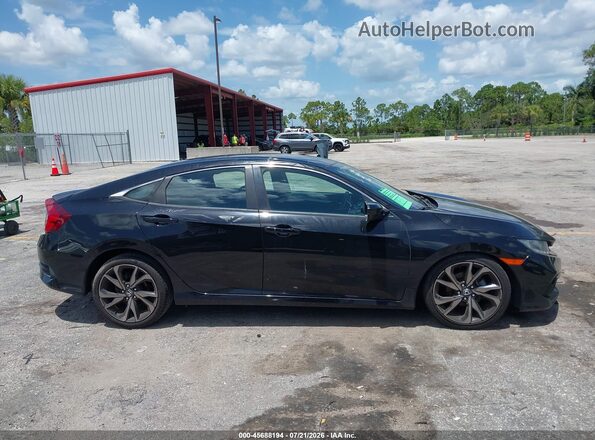 2HGFC2F8XMH516749 2021 HONDA CIVIC Black Սալոնի հետևի տեսք