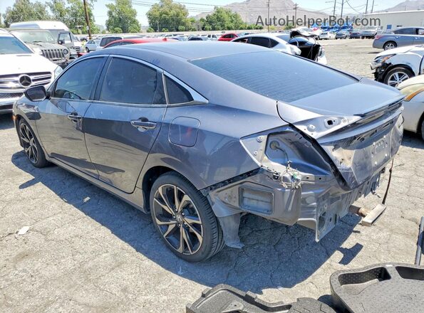 2HGFC2F8XMH518288 2021 HONDA CIVIC Charcoal Հետևի ձախ