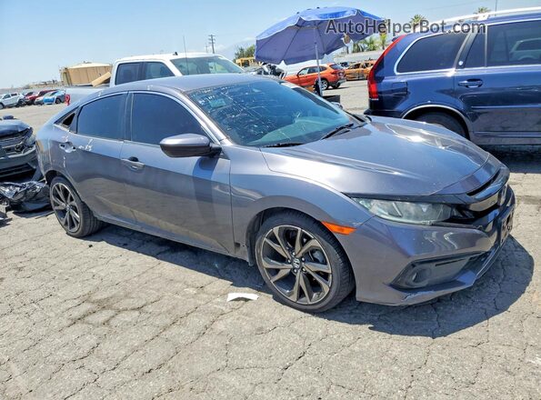 2HGFC2F8XMH518288 2021 HONDA CIVIC Charcoal Առջևի աջ