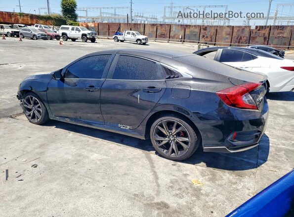 2HGFC2F8XMH529498 2021 HONDA CIVIC Black Trasero izquierdo
