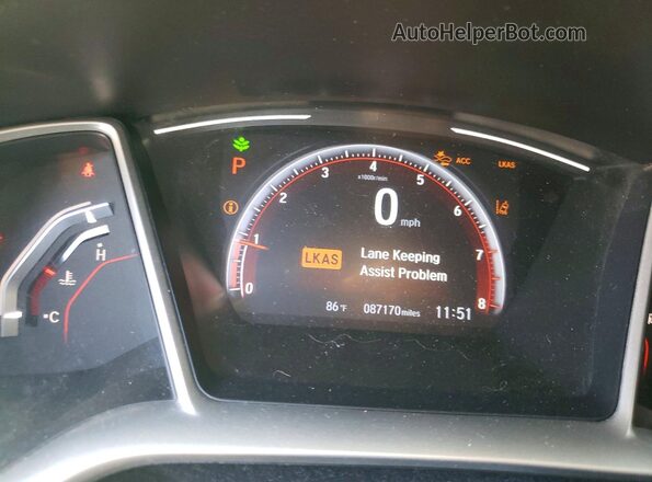2HGFC2F8XMH529498 2021 HONDA CIVIC Black Vista del cuadro de instrumentos