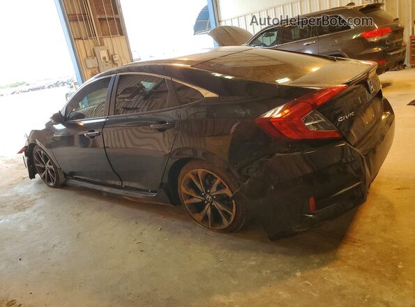 2HGFC2F8XMH551100 2021 HONDA CIVIC Черный Задняя левая четверть