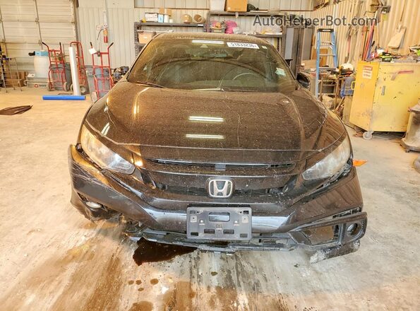 2HGFC2F8XMH551100 2021 HONDA CIVIC Черный Вид спереди
