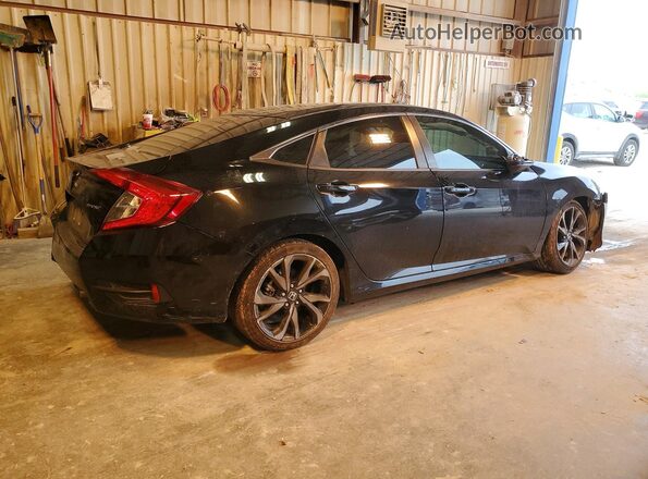 2HGFC2F8XMH551100 2021 HONDA CIVIC Черный Задняя правая четверть