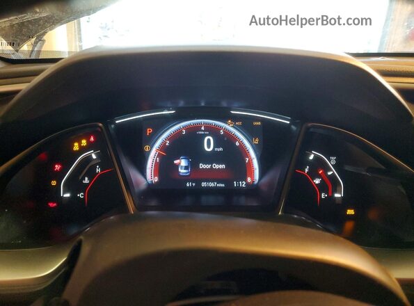 2HGFC2F8XMH551100 2021 HONDA CIVIC Черный Вид щитка приборов