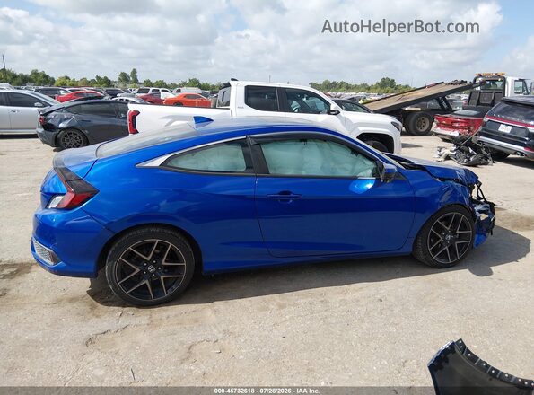 2HGFC3A31HH362715 2017 HONDA CIVIC Blue უკანა სალონის ხედი