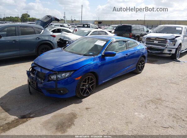 2HGFC3A31HH362715 2017 HONDA CIVIC Blue წინა მარცხენა ხედი სამი მეოთხედიდან