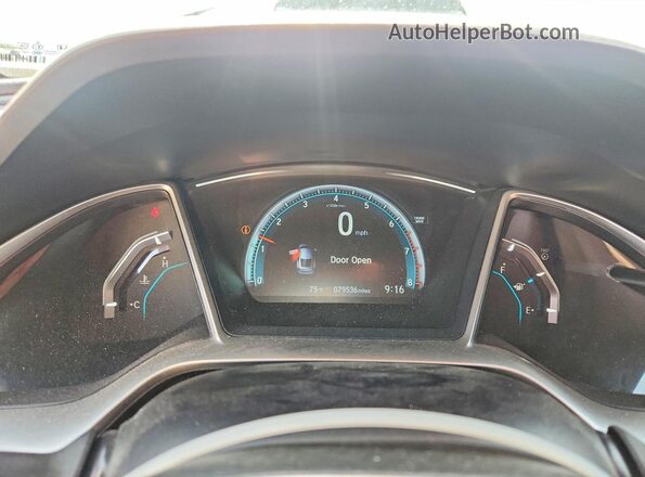 2HGFC3A36JH354891 2018 HONDA CIVIC White Սարքավորումների վահանակի տեսք