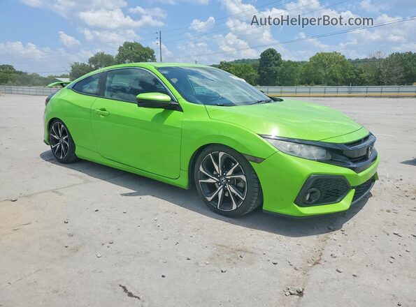2HGFC3A50HH753775 2017 HONDA CIVIC Зеленый Передняя правая четверть