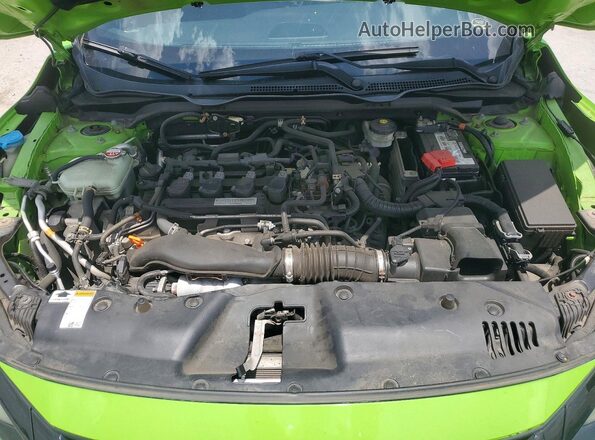 2HGFC3A50HH753775 2017 HONDA CIVIC Зеленый Вид задней части салона