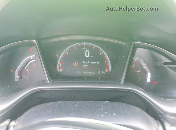 2HGFC3A50HH753775 2017 HONDA CIVIC Зеленый Вид щитка приборов