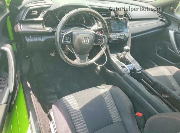 2HGFC3A50HH753775 2017 HONDA CIVIC Зеленый Вид панели приборов