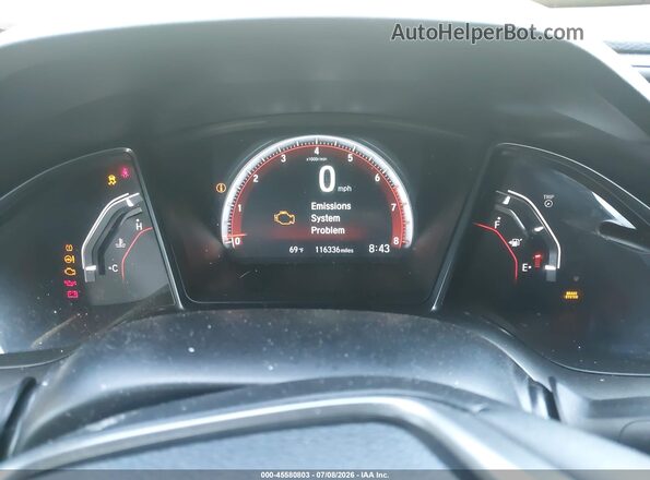 2HGFC3A51HH752019 2017 HONDA CIVIC Белый Вид задних сидений