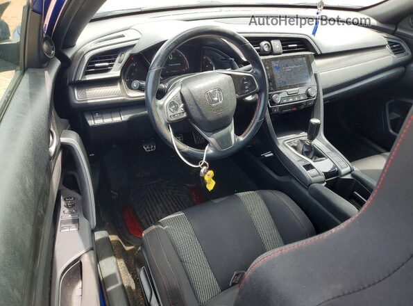 2HGFC3A53JH753565 2018 HONDA CIVIC Blue Widok deski rozdzielczej