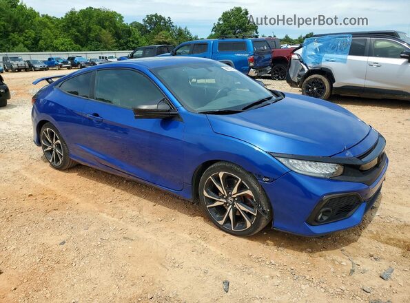 2HGFC3A53JH753565 2018 HONDA CIVIC Blue Przód prawy