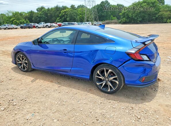 2HGFC3A53JH753565 2018 HONDA CIVIC Blue Tył lewy