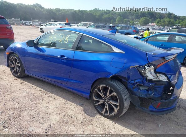 2HGFC3A54HH751396 2017 HONDA CIVIC Blue Հետևի ձախ