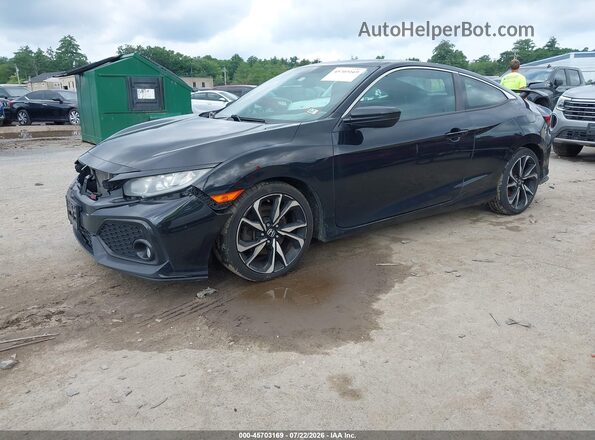 2HGFC3A54HH752113 2017 HONDA CIVIC Black Vista tres cuartos delantera izquierda