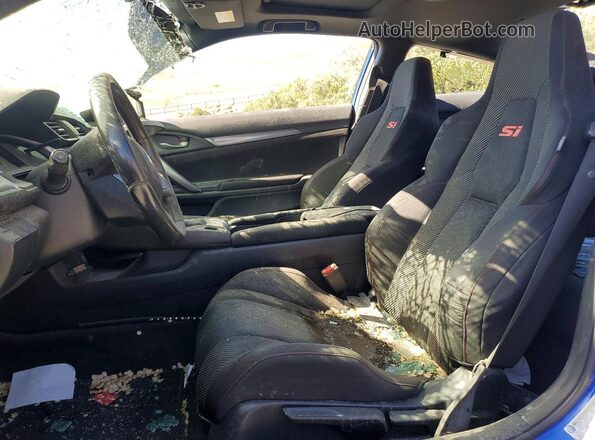 2HGFC3A55JH754782 2018 HONDA CIVIC Blue Front interior view