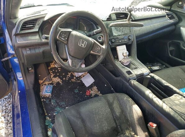 2HGFC3A55JH754782 2018 HONDA CIVIC Blue Dashboard view