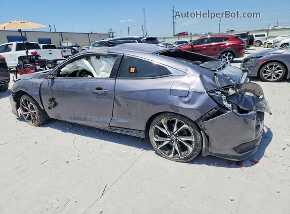 2HGFC3A55JH756581 2018 HONDA CIVIC Gray Задня ліва чверть
