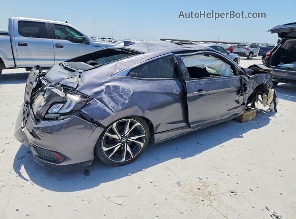 2HGFC3A55JH756581 2018 HONDA CIVIC Gray Задня права чверть