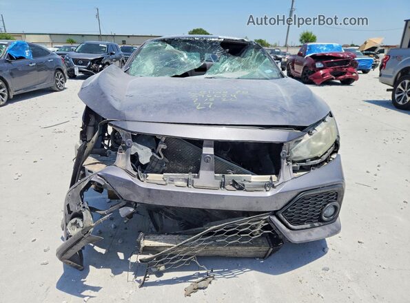 2HGFC3A55JH756581 2018 HONDA CIVIC Gray Вид спереду