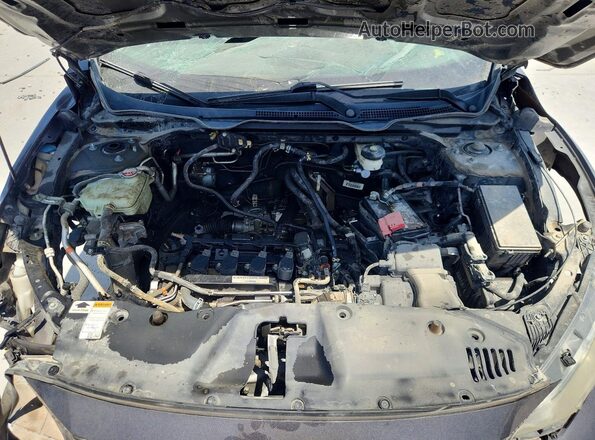 2HGFC3A55JH756581 2018 HONDA CIVIC Gray Вид задньої частини салону