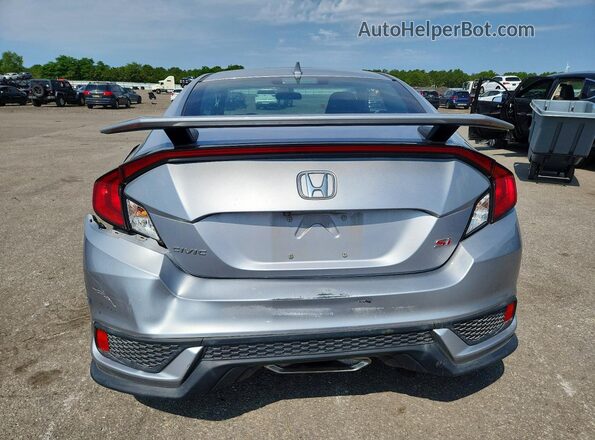 2HGFC3A56JH750188 2018 HONDA CIVIC Silver Вид ззаду