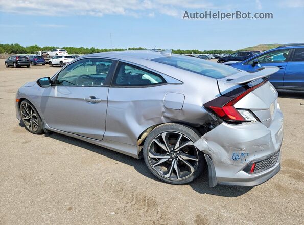 2HGFC3A56JH750188 2018 HONDA CIVIC Silver Задня ліва чверть