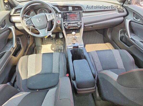 2HGFC3A56JH750188 2018 HONDA CIVIC Silver Вид панелі приладів